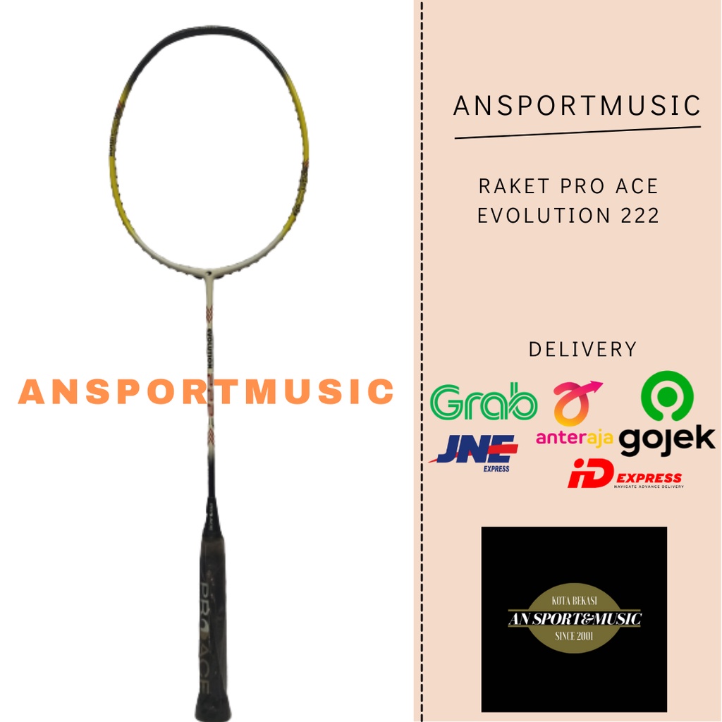 Raket Badminton Pro Ace Proace Evolution 222 Original 100%