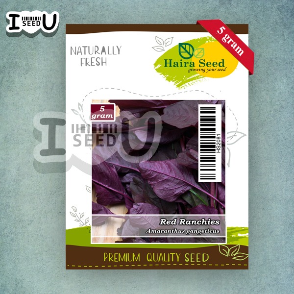 Haira Seed Bibit-Biji Bayam Merah Red Ranchies