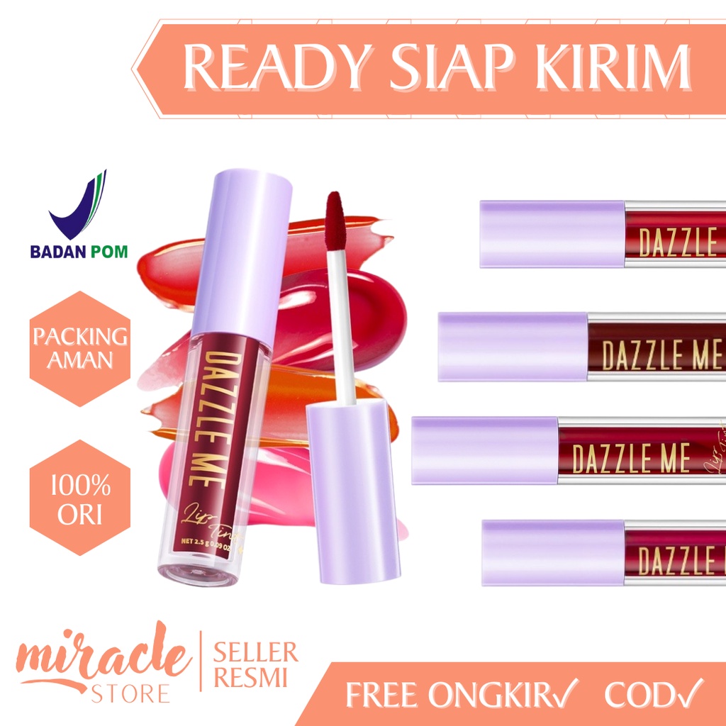 READY!! LIP TINT DAZZLE ME INK-LICIOUS LIP TINT BPOM LIPTINT DAZZLE ME BPOM ORIGINAL MATTEDORABLE LONGLASTING LIPTINT MURAH TAHAN LAMA HYPER MOISTURIZING LIP STAIN