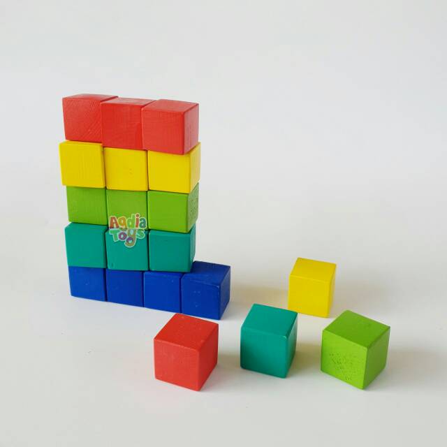 Mainan Edukasi - Balok Kubus Warna
