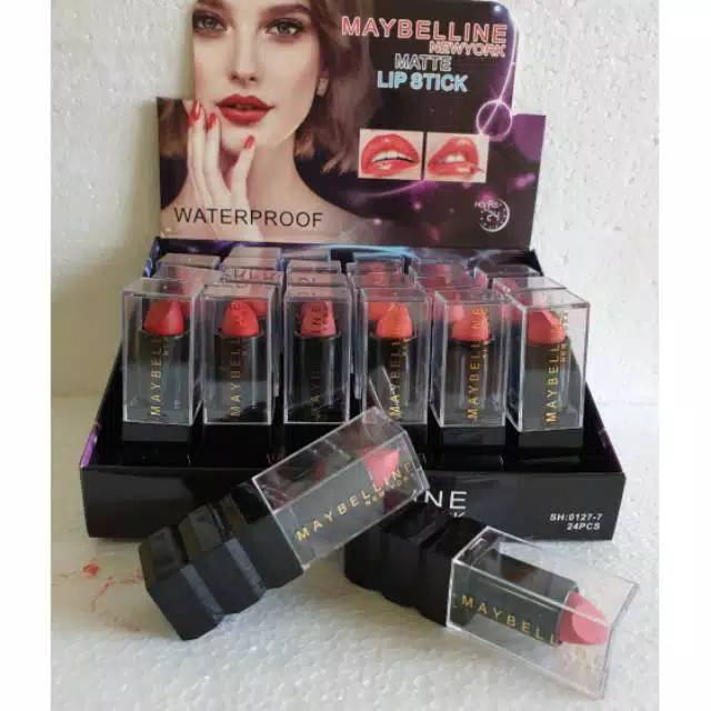 LIPSTIK MAYBELLINE NEWYORK MATTE LIP STICK WATERPROOF 0127-7(PERBOX)