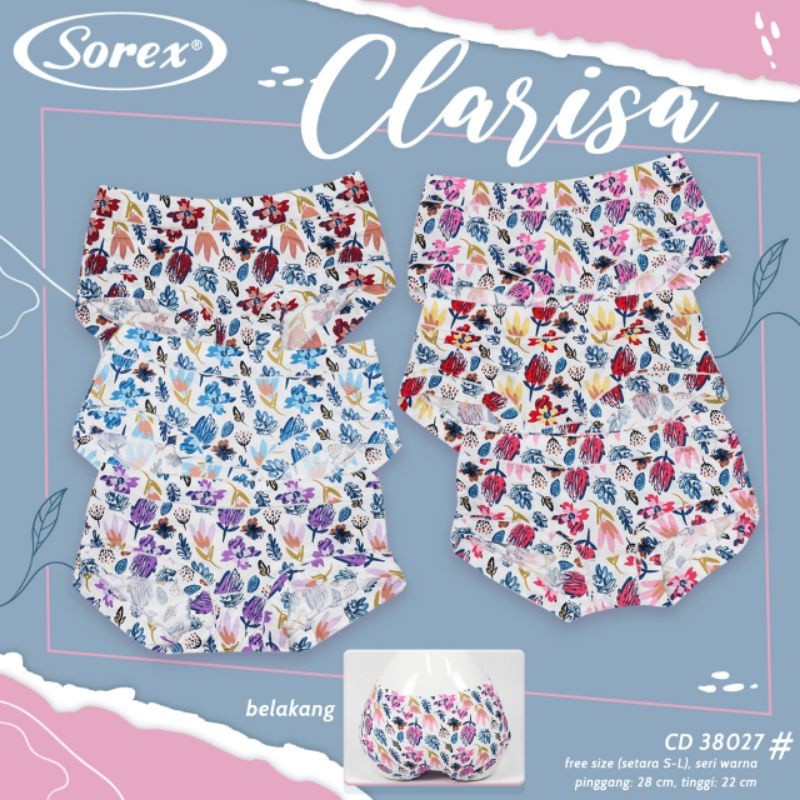Celana Dalam Wanita Katun Super Soft   Adem Dan Nyaman Cd Underwear Sorex Motif