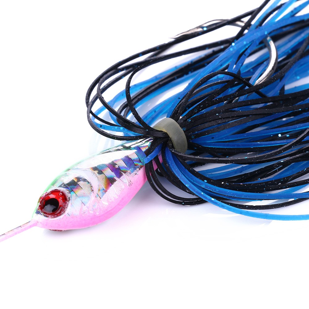 HENGJIA 2pcs/set umpan buzz sequin swimbait spinner bait pancing memancing peralatan fishing lure