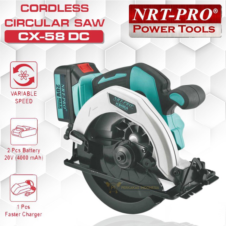 Cordless Circular Saw NRT PRO CX58 DC BRUSHLESS