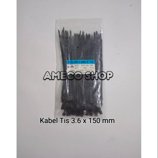 Cable Ties Kabel Tis 3.6 x 150 Hitam