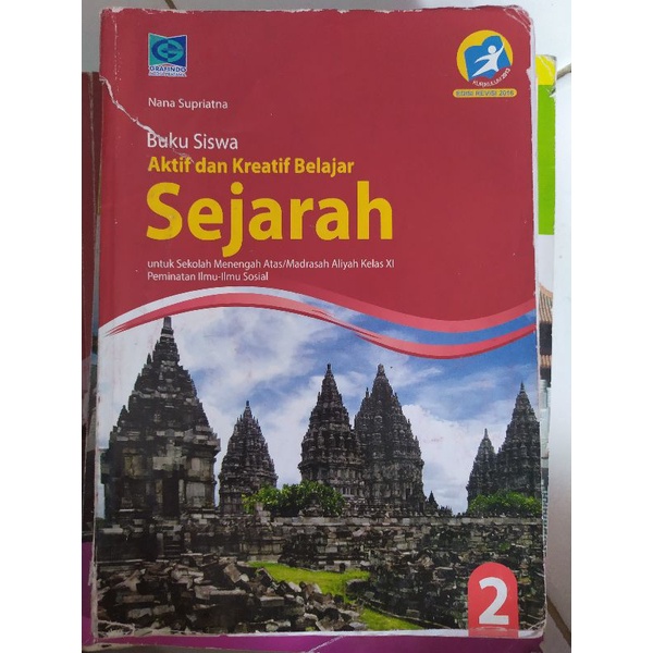 

Preloved ( buku bekas ) buku cetak mapel sejarah untuk kelas 2 SMA