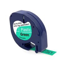 Dymo Letratag Label Tape Green Plastic 12mm