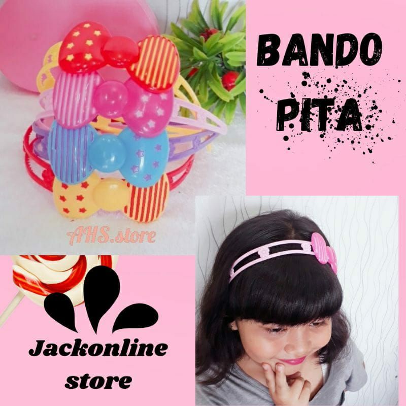 Bando plastik anak  murah bando cantik