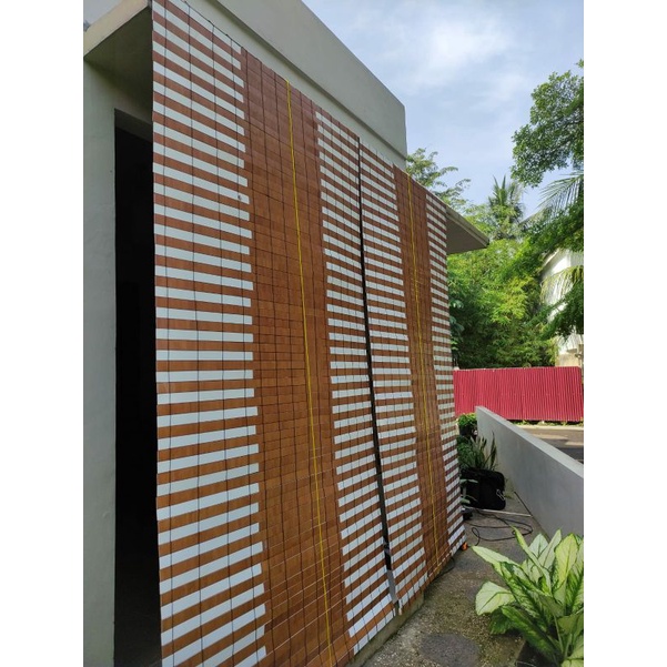 Tirai krey kerai PVC custom  motif harga permeter