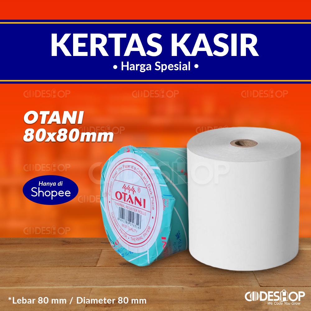 KERTAS THERMAL OTANI BIRU 80 X 80 MM OTANI THERMAL