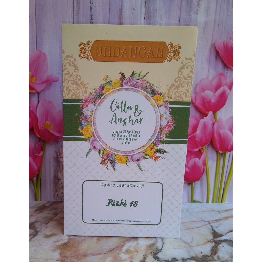 Blangko Undangan Rizki 13 (isi 100lbr)
