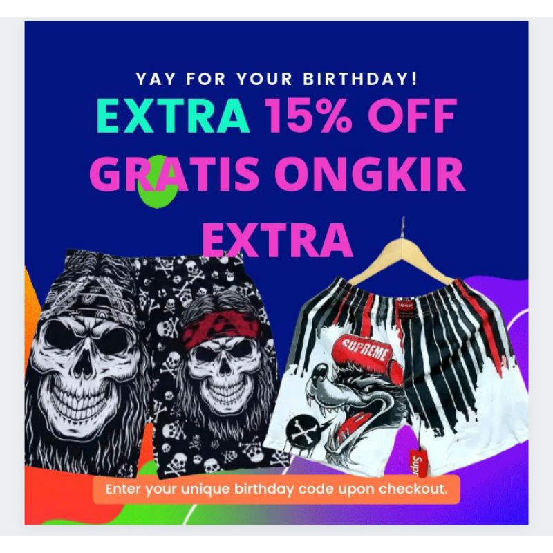 CELANA BOXER/BOKSER/KOLOR DISTRO PRIA BAHAN KAOS COTTON COMBED