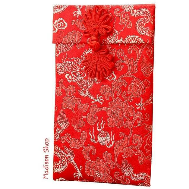 Dompet Angpao Kain Chinese Knot Murah Ampao Kawin Sangjit Premium