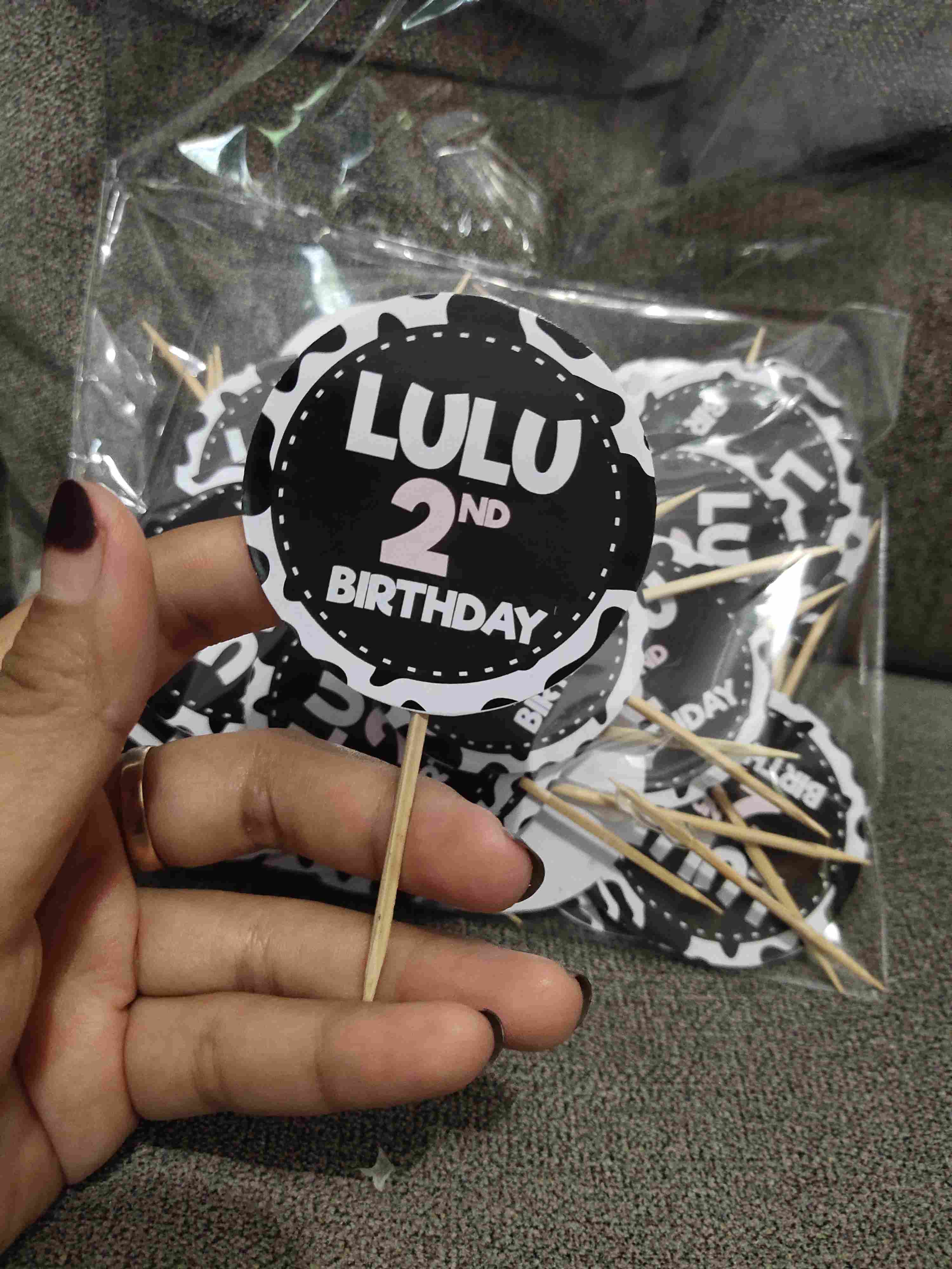 Cupcake Topper Custom - Toothpicks