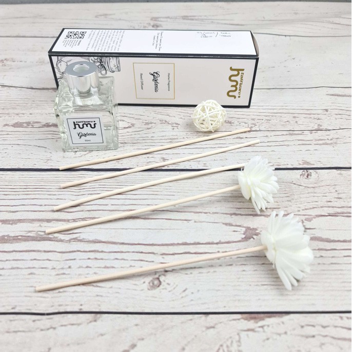 Parfum Ruangan Aroma Diffuser Reed Sticks Rattan Ball 50ml - Taffware-Gardenia