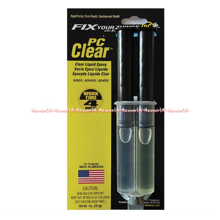 Pc Clear Fix Your Things Lem 25ml Clear Liquid Epoxy lem Untuk Pipa Air Kayu Logam Kaca Keramik Beton Kain Pcclear Fix