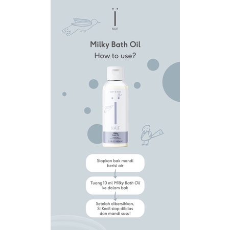 NAIF MILKY BATH OIL 100 ml/Sabun mandi bayi