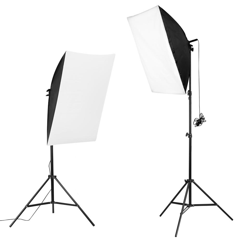 TaffSTUDIO Portrait Foto Studio Lighting Kit Youtube - Black