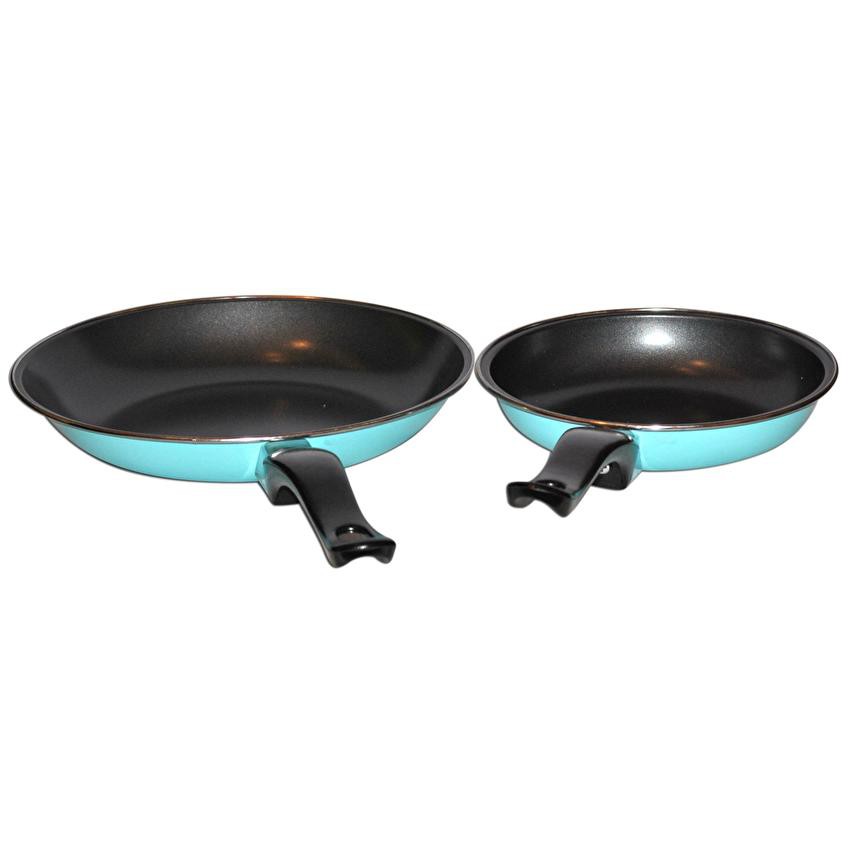 Home-Klik Maspion Wajan Anti Lengket Fancy Frypan Warna 2 pcs - 18 cm dan 23 cm - Random