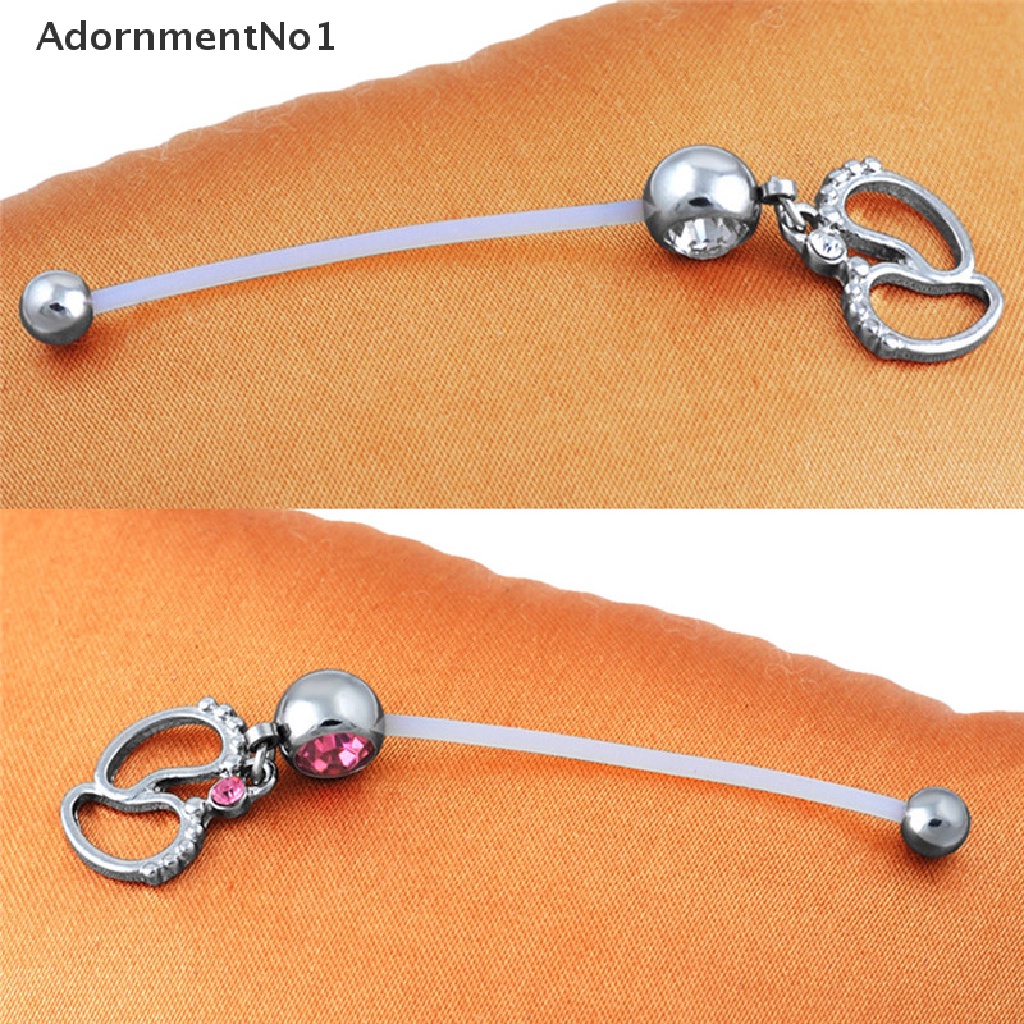 (AdornmentNo1) Cincin Tindik Perut / Tubuh Flexible Untuk Ibu Hamil / Bayi