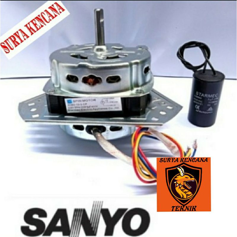 Dinamo Spin pengering mesin cuci Aqua Sanyo Manual