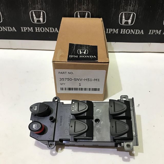 Saklar powerwindow Civic FD1 Switch power window Civic FD2 35750 SNA switch powerwindow pusat