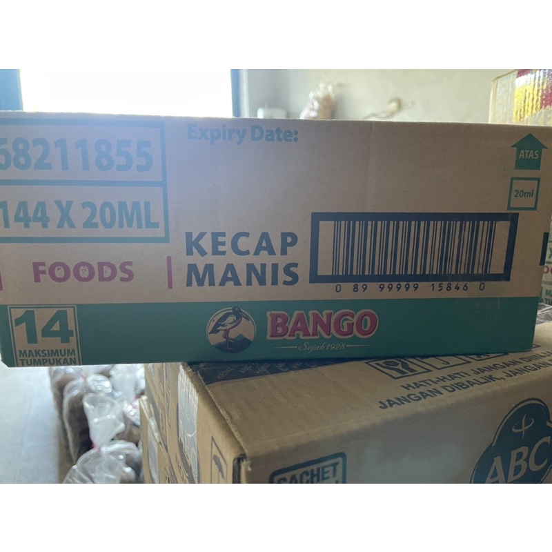 

Kecap Manis Bango isi 144 x 20 ml