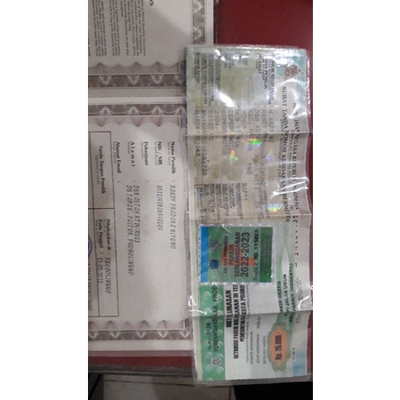 Dokumen SS nomer mesin dan nomer rangka set sepeda Honda WIN 2004