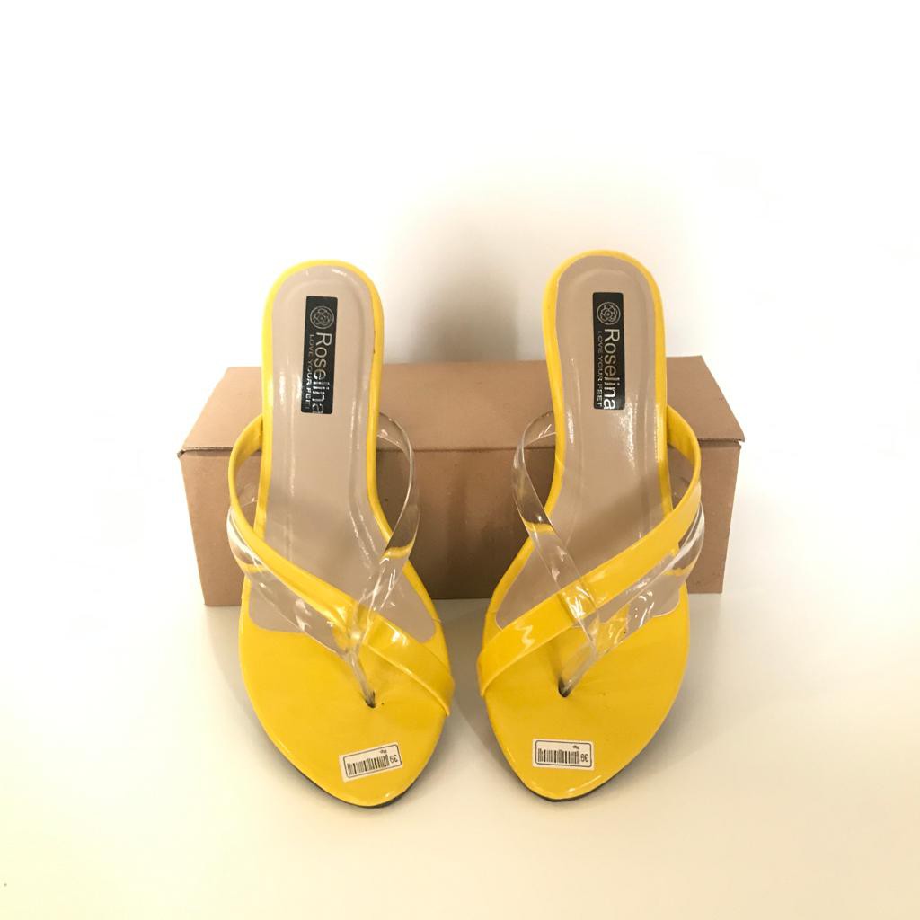 SANDAL JEPIT SILANG HAK 5CM - WEDGES WANITA - SANDAL HAK TAHU WANITA Jelly - SANDAL Jelly Hak 5cm