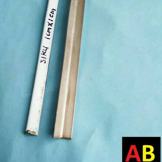 Siku Stainless Steel 1cm x 1cm Panjang 122cm