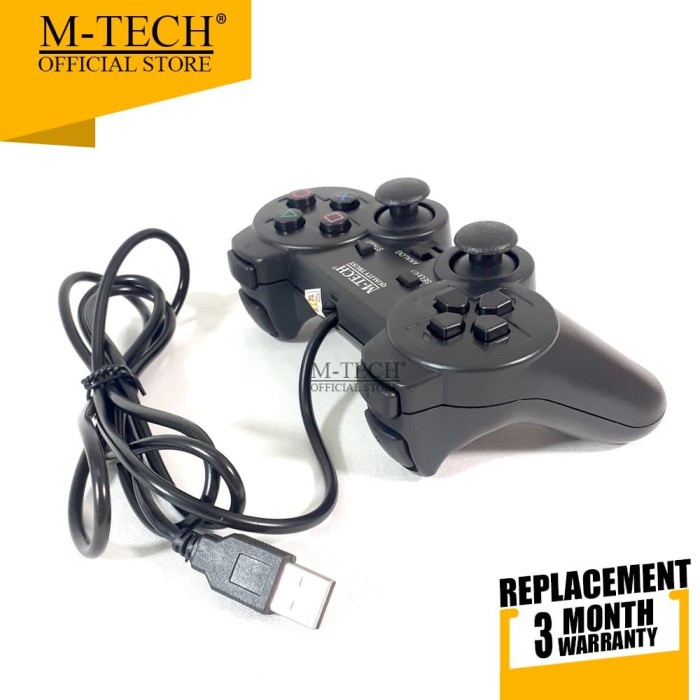 GAMEPAD SINGLE USB HITAM M-TECH | Stick PC Laptop MTech Joystick Stik