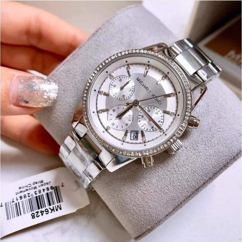 JAM TANGAN PRIA WANITA | RANTAI | KULIT | KARET | MURAH | MICHAEL KORS - TIPE MK-6482 STRAP ALL STAI