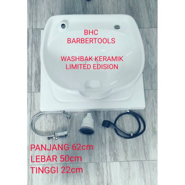 WASHBAK KERAMAS KERAMIK BAK KERAMAS CUCI RAMBUT UNTUK SALON BARBERSHOP PANGKAS RAMBUT BARBER SHOP