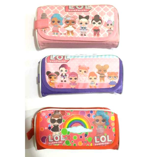 Pencil Case/Kotak Tempat Pensil Canvas Fancy Loly