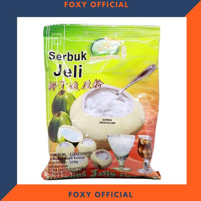 

*:*:*:*:*] Jeli Kelapa / Happy Grass Coconut Jelly Powder / Pudding Kelapa 225 gr