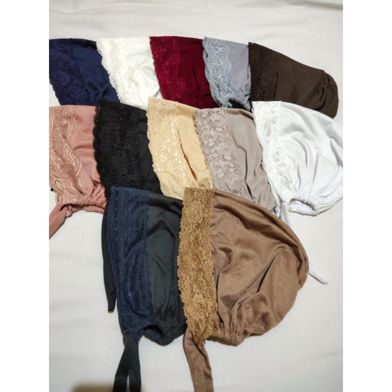 Ciput tali renda  Ciput wanita renda dalaman kerudung terbaru / ciput dalaman hijab