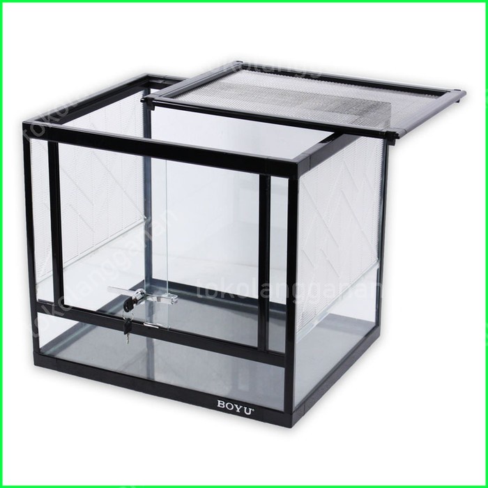 Boyu Terarium Reptil - Hitam