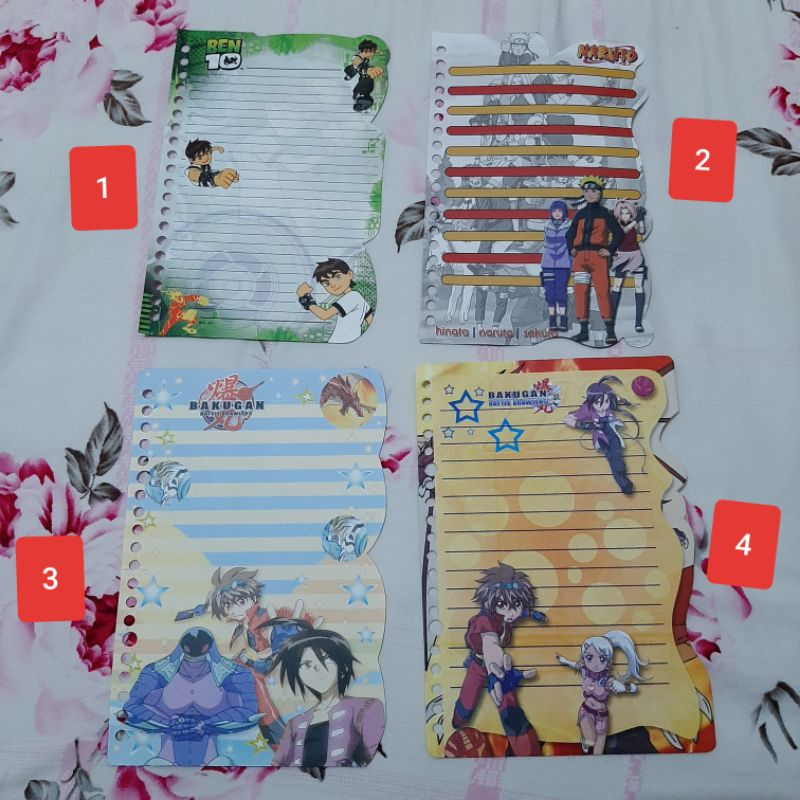 

LIMITED EDITION KERTAS BINDER BEN10 NARUTO BAKUGAN BRAWLERS ANIME