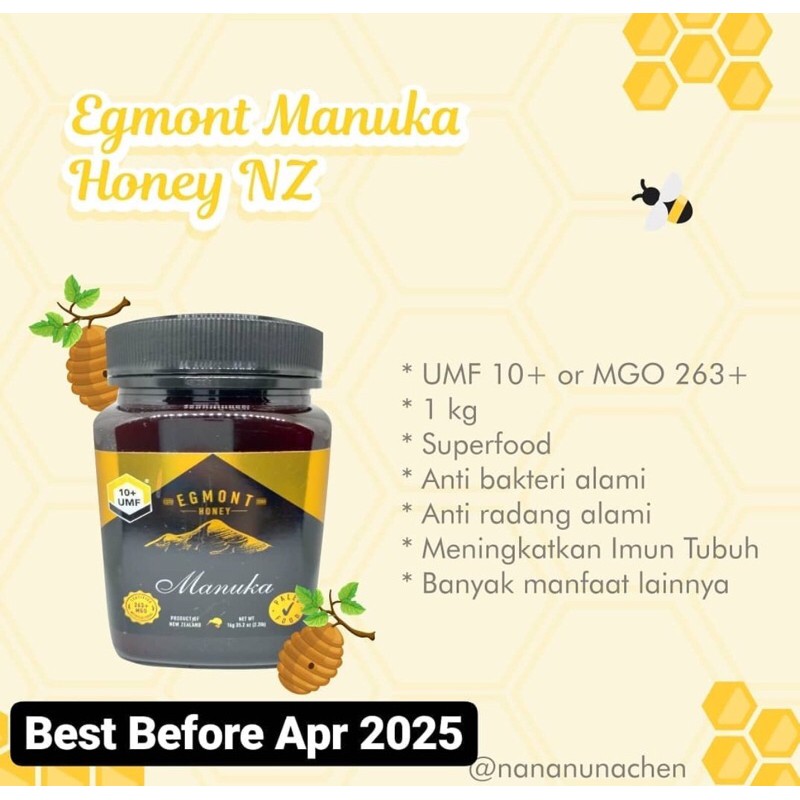 

Manuka Egmont honey umf 10+ 1 kg