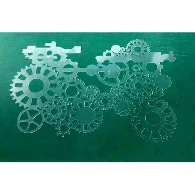 stencil airbrush gear machine