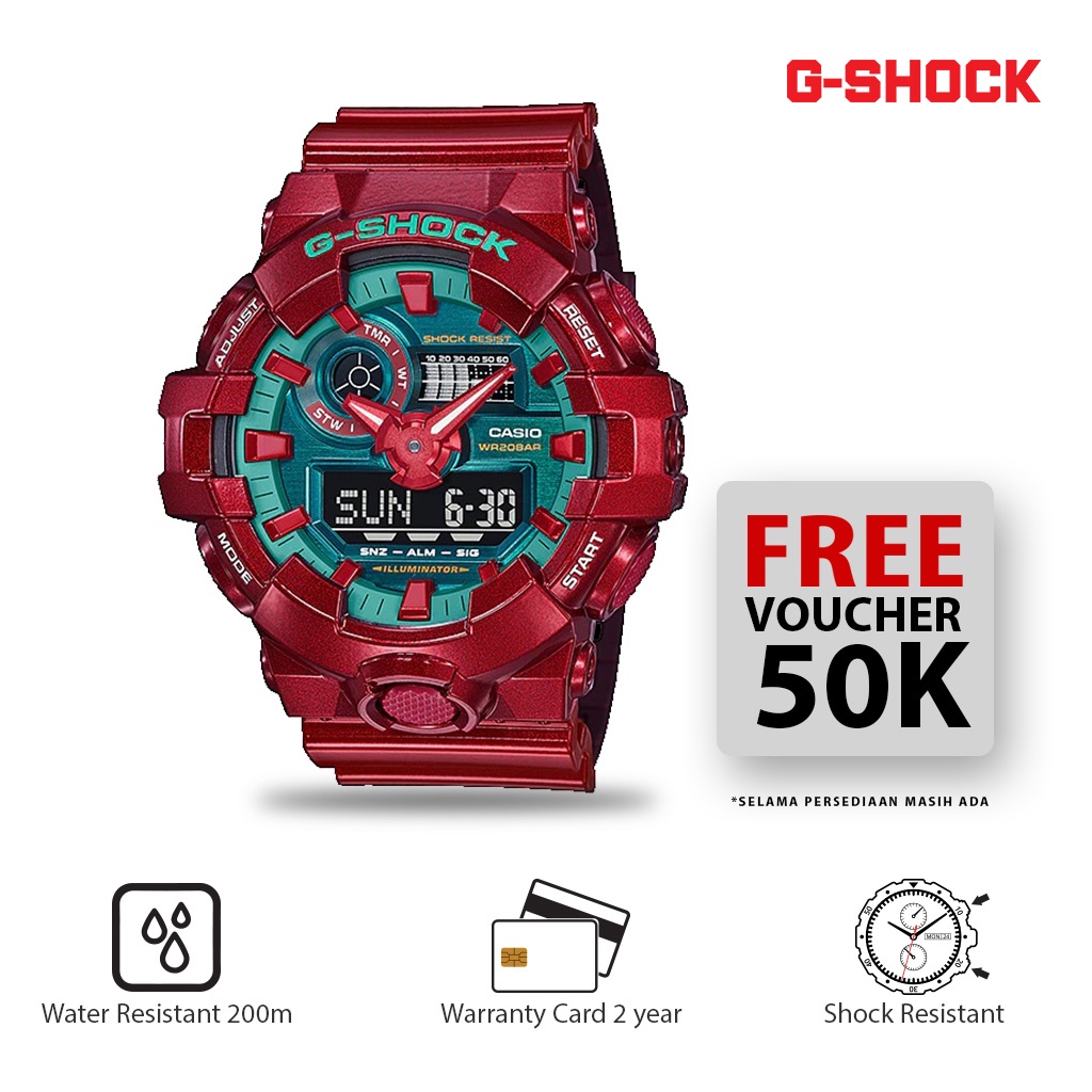 Casio G-Shock Jam Tangan Pria Digital GA-700DBR-4ADR