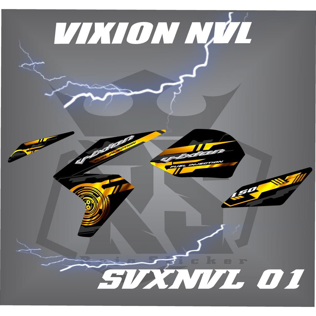 Striping Variasi Vixion NVL -  sticker  VARIASI VIXION VNL STICKER  VARIASI VIXION NVL Variasi 01