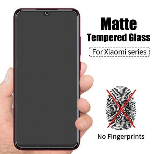 REDMI 9 9A 9C 9T NOTE 9 NOTE 9 PRO TEMPERED GLASS MATTE GLARE ANTI MINYAK SCREEN GUARD FULL COVER FULL SCREEN PELINDUNG LAYAR