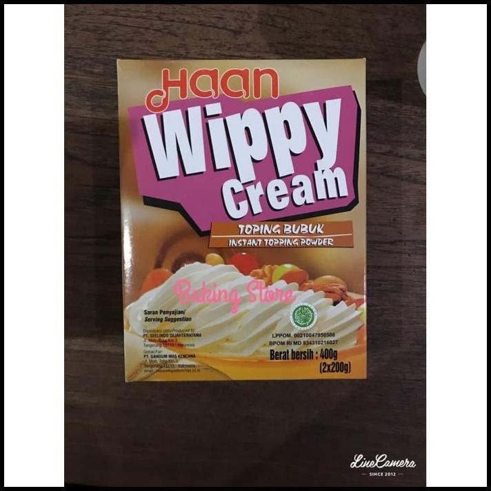 

Haan Wippy Cream 12X400Gr - Gosend Only!!!