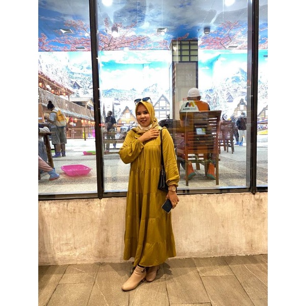 MIDI LONG TUNIK / MIDI DRESS PREMIUM / GAMIS MIDI ORIGINAL