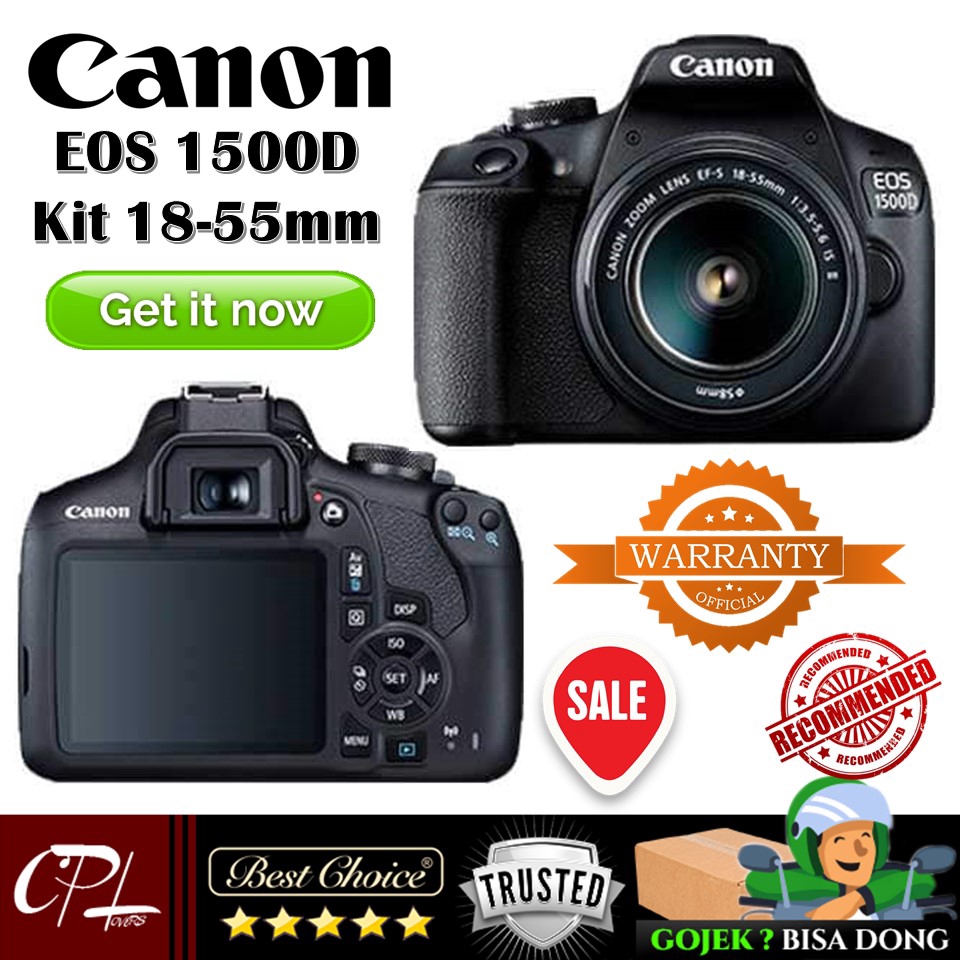 Canon EOS 1500D Kit EFS 1855mm II DATASCRIP Shopee Indonesia