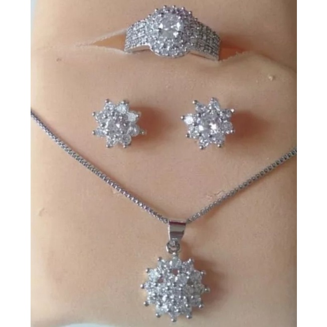 Set Perhiasan Wanita Permata Satu Mewah