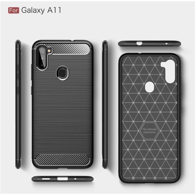 CASE CARBON SAMSUNG A11 M11 casing hp silikon softcase case premium carbon cover