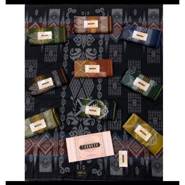 Sarung tarbush kembang tenun. kain goyor dingin