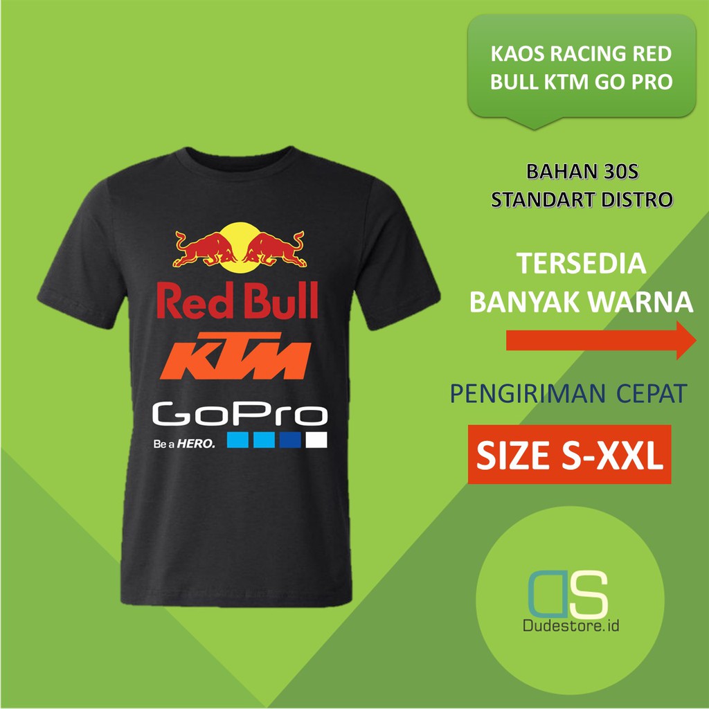 KAOS KTM GO PRO RED BULL KAOS RACING BAJU PRIA